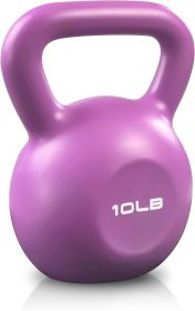 10lbs Kettlebell, Strength Training Kettlebells Weight for Women, Vinyl Coated Kettle Bell for Home Gym Workout Weight Lifting Equipment
