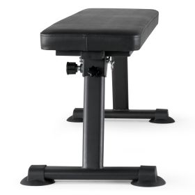 Flat Weight Bench, Foldable Strength Training Bench, Utility Workout Bench for Full Body Workout, 1000 LBS Press Bench for Home Gym Exercise